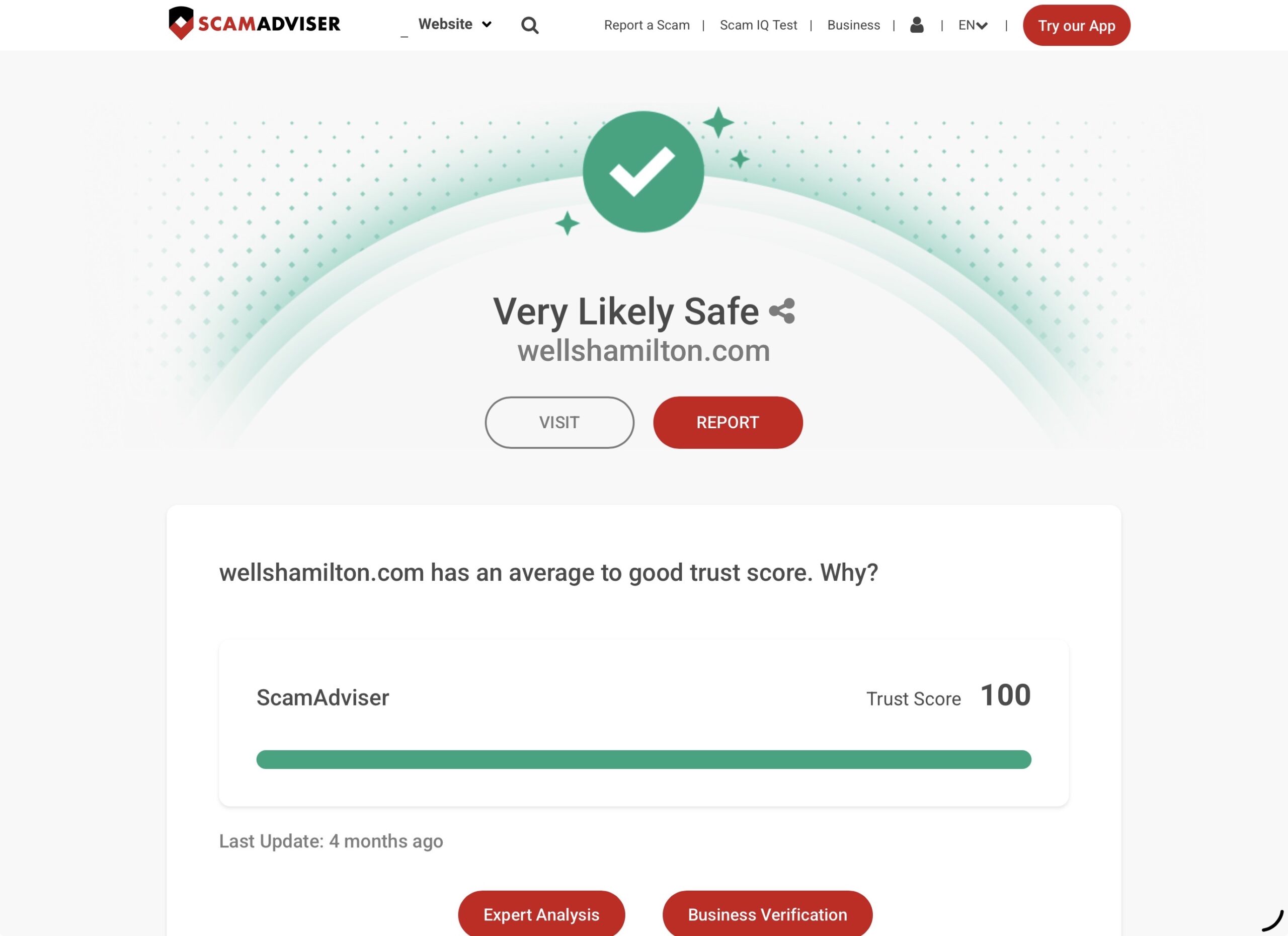 ScamAdviser_WellsHamilton